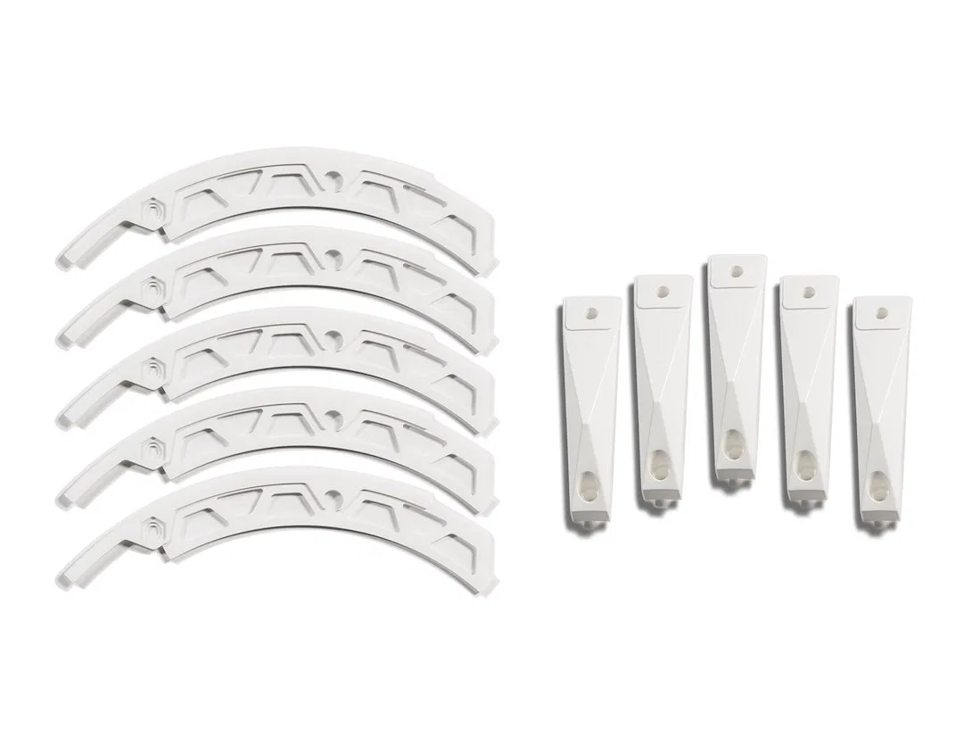 4A20090WIN – GRID WHEELS Wheel Spoke Insert, Fits GD04 Series 20 x 9 Size Rims White Plastic Set Of 5 Equips One Whee...